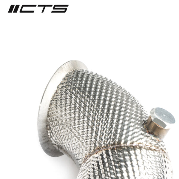 CTS Turbo 3.5″ Downpipe High-Flow CAT for Mercedes-Benz M133 A45/CLA45/GLA45 AMG - Image 3